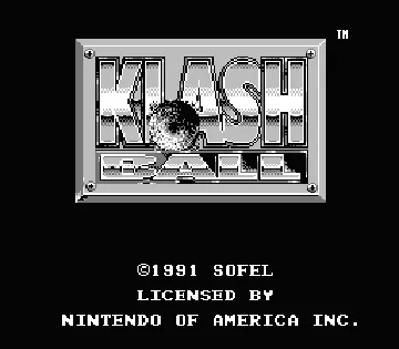 KlashBall (USA) screen shot title